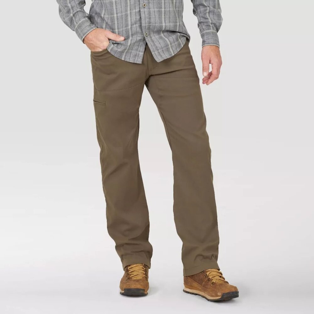 WRANGLER X ALL TERRAIN GEAR UTILITY PANTS - 38 x 30 - Green - NWT- Zipper pocket